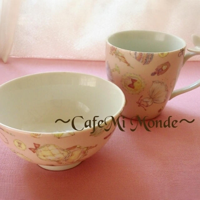 全面貼りが簡単！お茶碗＆マグカップ ♡ ポーセラーツ