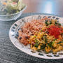 きのこと玉ねぎ麹でドライカレー♡癒しとセリアで。