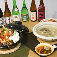 今夜は冷や、ぬる燗？飲み比べ。日本酒×鍋、美味しく楽しむ女子会。