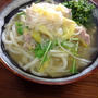 今日の朝麺は「うどんすき風うどん」