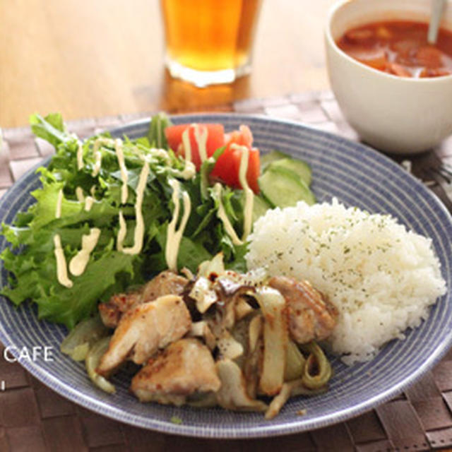 チキンと舞茸のオーブン焼き！ワンプレートランチ☆