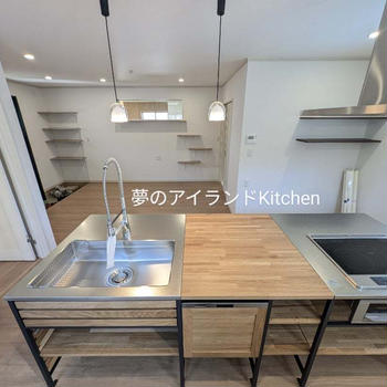 夢だったアイランドKitchen