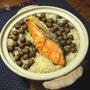 鮭と零余子（むかご）の炊き込みご飯　
