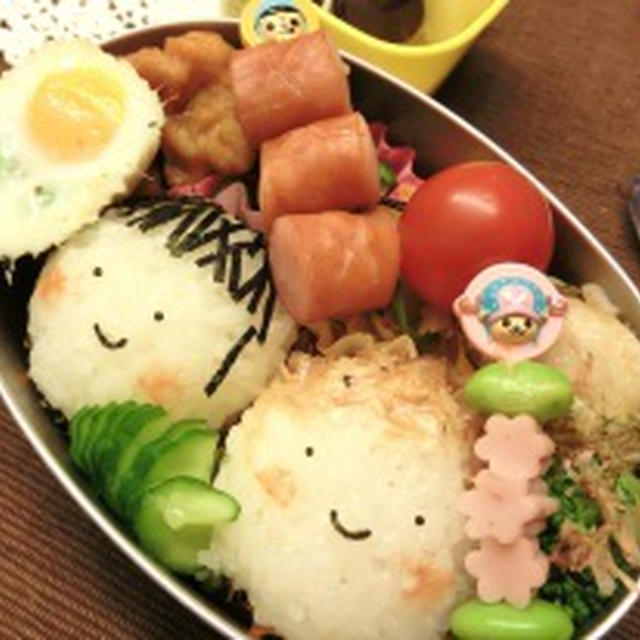 今日のお弁当　何とか完成しました♡