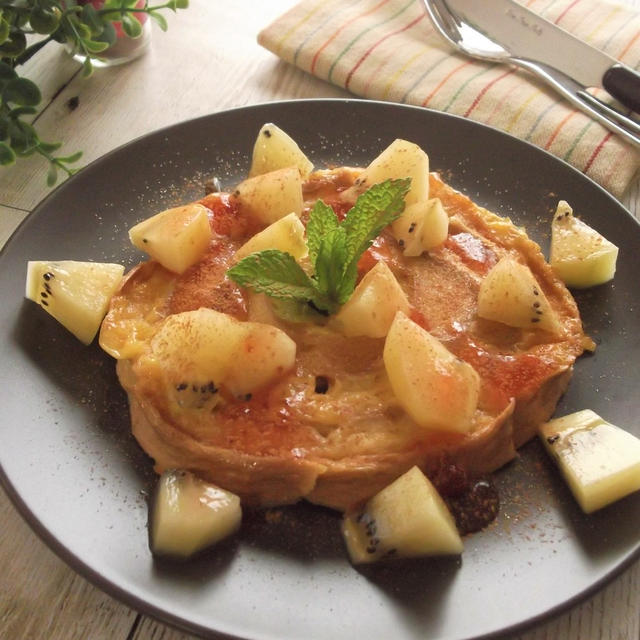 時間が美味しくしてくれる♪車麩で　お麩レンチトースト