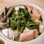 豆腐とあさりとのらぼう菜と鮭
