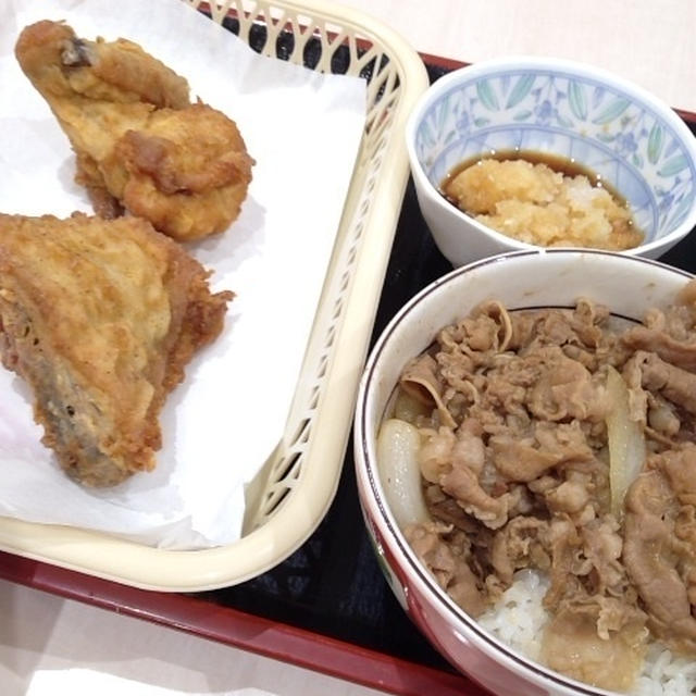 すき家のおろしポン酢牛丼とKFC