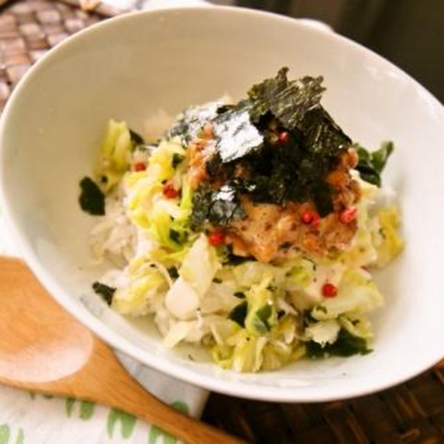 ＊黄金コンビ♪磯キャべねばねば丼＊