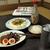 今日の晩飯、イイダコと大根の煮物煮玉子入り、冷奴、大根おろし