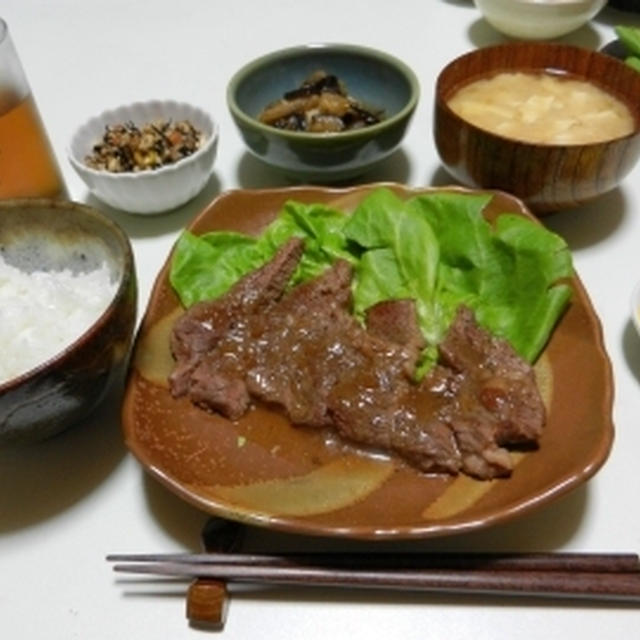 ちょい豪華に☆ステーキ定食☆