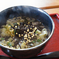 お茶漬けパスタ。ショートパスタのちょっと変わった食べ方。