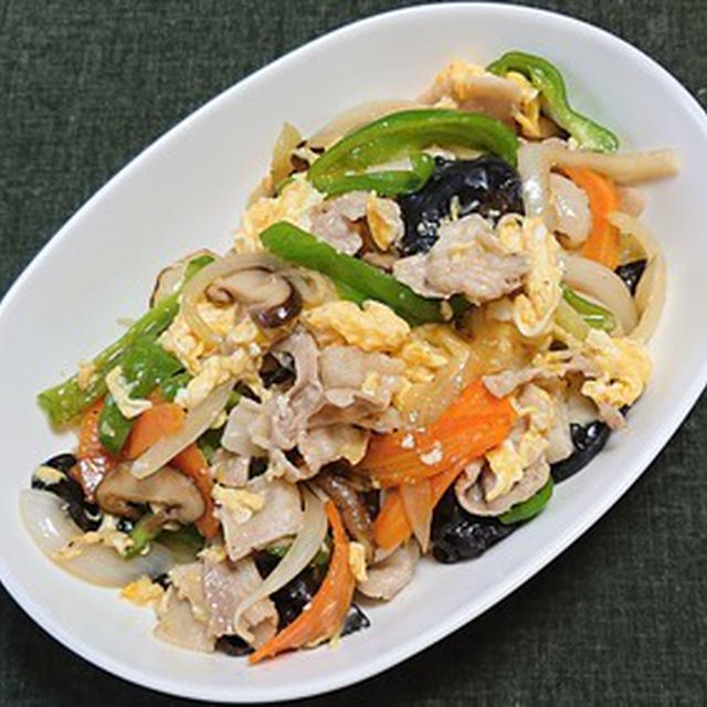 木須肉風の肉野菜炒め