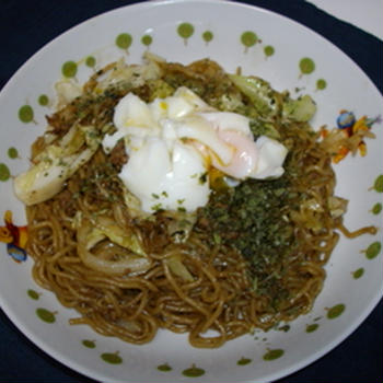焼きそばで冷蔵庫整理