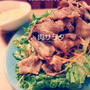 お家ごはん（肉サラダ）