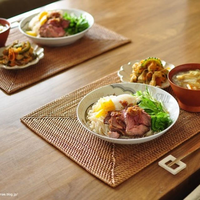 ≪レシピ≫ぴらぴら根菜とゴーヤの炒め煮と、すぅさんの声