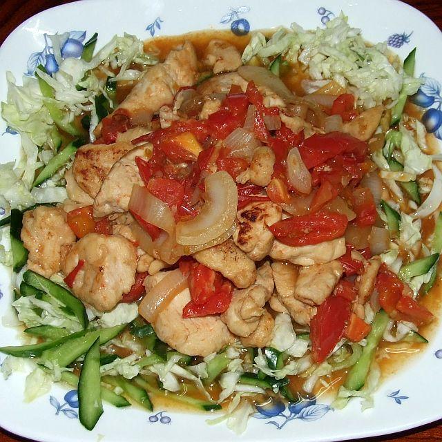 胸肉のトマト生姜焼＆冬瓜と豚バラ肉の炒め煮