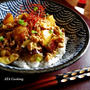 すみれが3杯食べた丼。とばぁばがやってくる