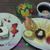 Good－morning ラビっ子のブルーベリーケーキ＆プリンアラモード＆野菜サラダ～じゃよ♪