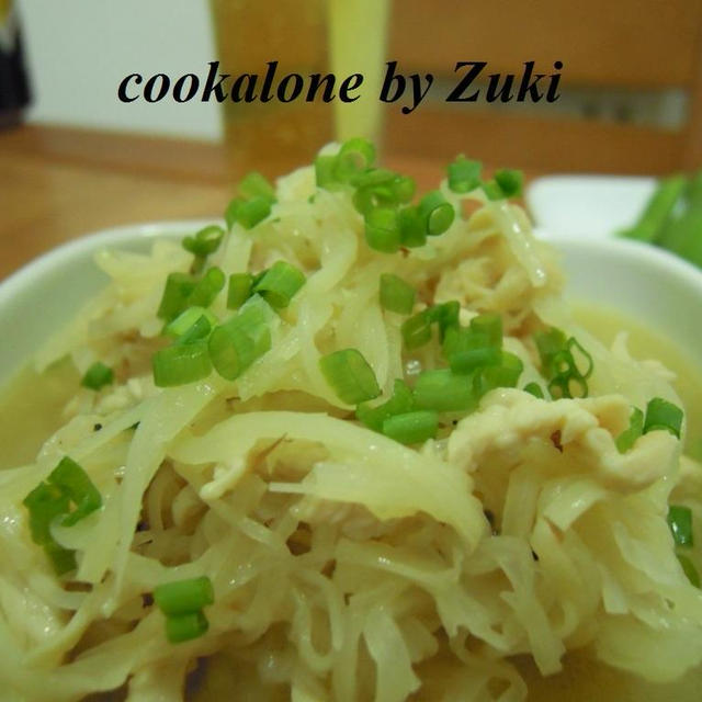 マコモタケ鶏肉絲