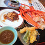 カニとステーキと刺身など食べ放題