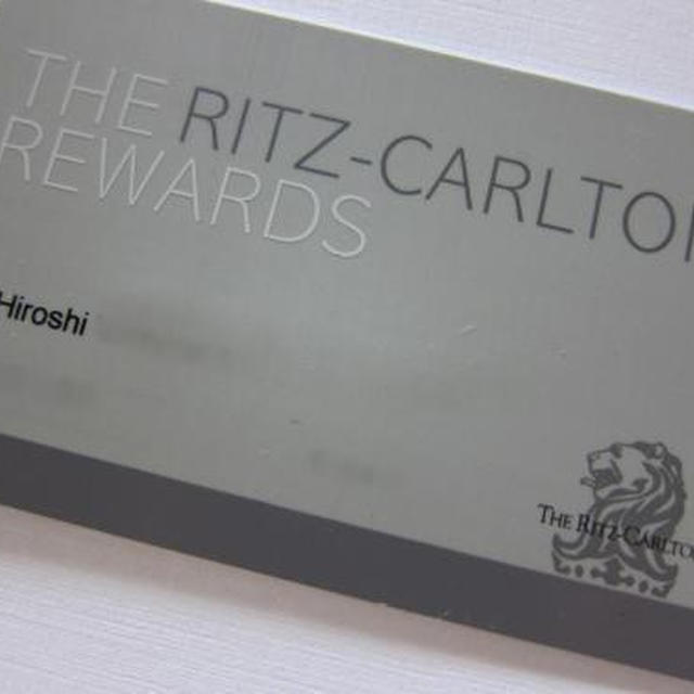 The Ritz-Carlton Rewards(^^♪