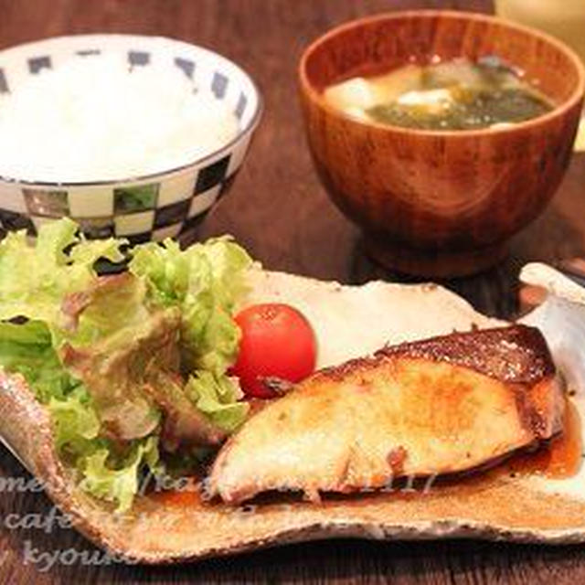 昼カフェ☆ぶりのポン酢炒め（レシピ）