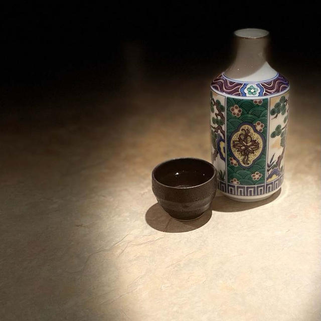 酒をお燗する