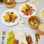 【洋食】おうち夜ごはん（3日分）の記録～カレー、タコライス、ガパオもどき（レシピ付）/My Homemade Dinner/อาหารมื้อดึกที่ทำเอง