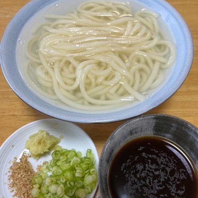 検査を終えて釜揚げうどん