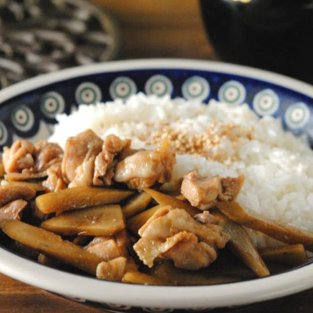 簡単☆鶏ごぼうご飯（炊き込みご飯じゃないで）