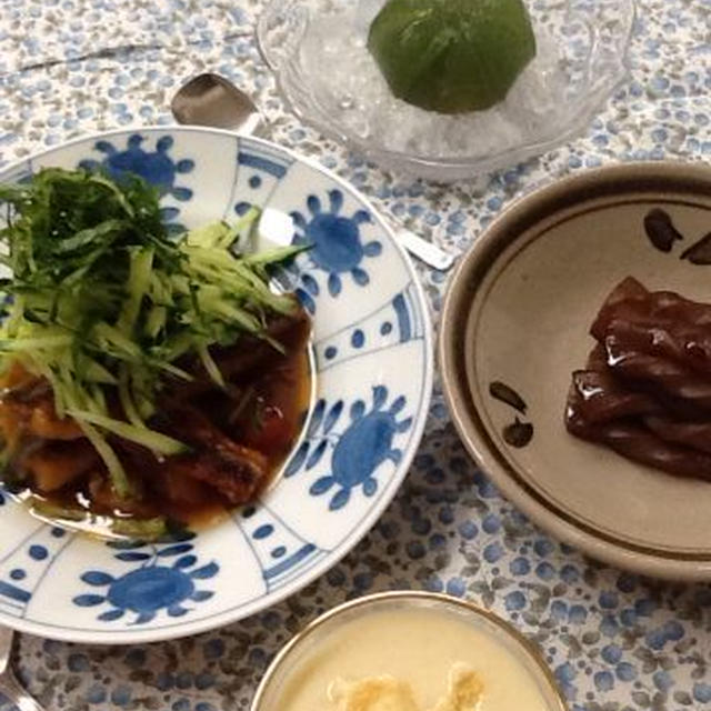 7月第2週の教室、暑さの中での和食