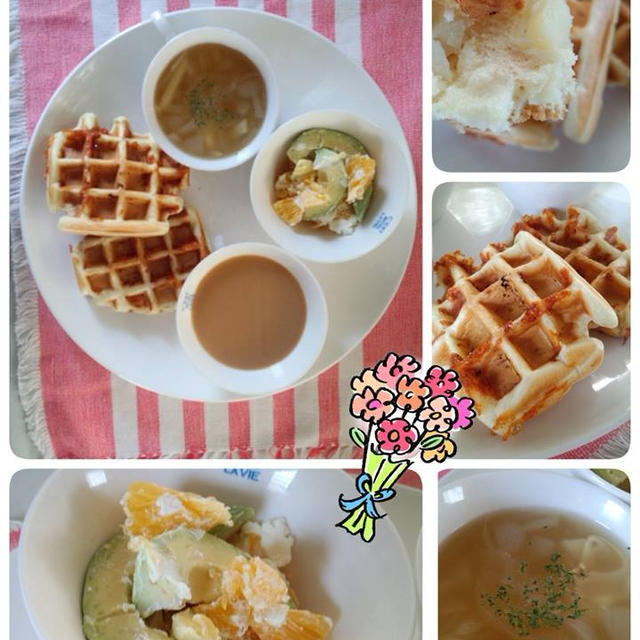 じゃがいもとチーズのパンケーキ♪おいひ～