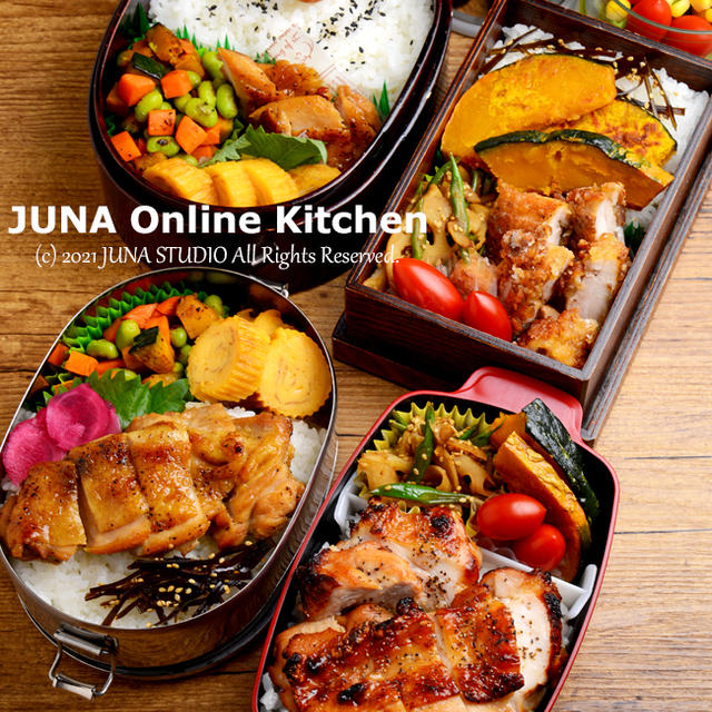 JUNA OKは全国のしょうゆのお話で盛り上がっています／昨日のレッスンで作ったお弁当