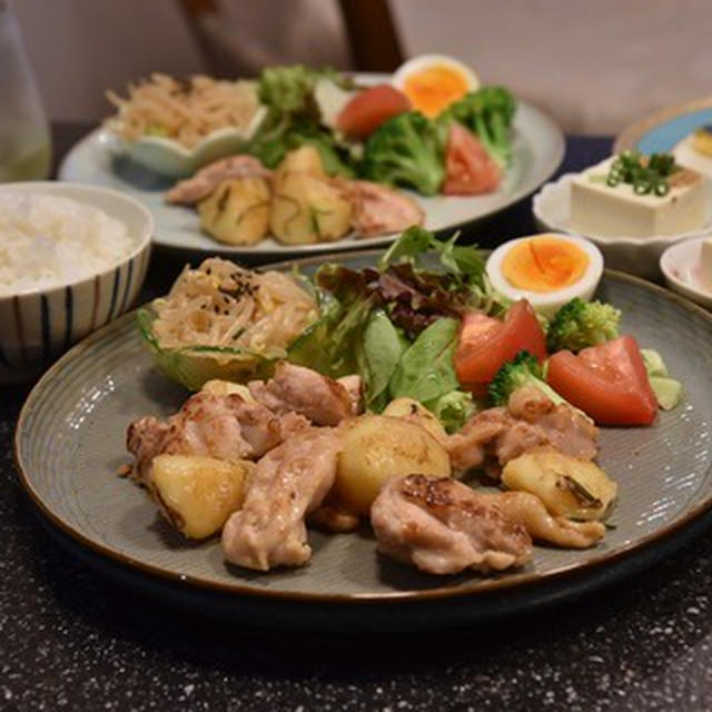 鶏とじゃがのバタポン