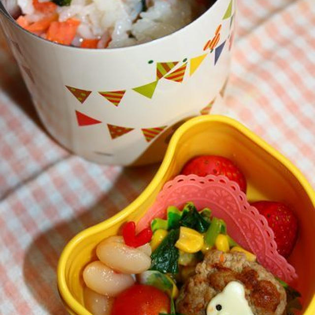保温弁当**豆腐ハンバーグのお弁当