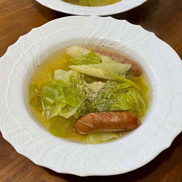 茅乃舎の野菜だしを使ってキャベツのスープ煮