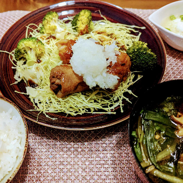 厚揚げ豚肉巻き 山椒風味