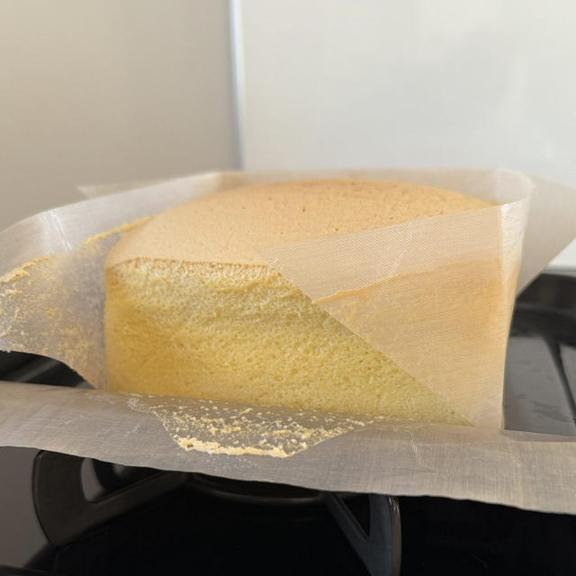 おやつに台湾カステラのリクエスト♡うちにある材料で作ってみました♡どんな仕上がりになるかな⁈