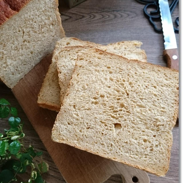 無花果プチプチ角食をバターしみしみで♡一気に３人でお風呂に挑戦！