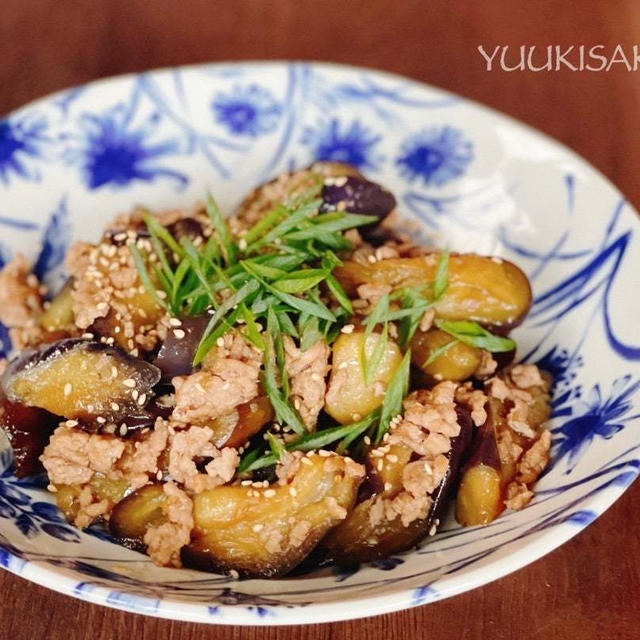 お酒にもご飯にも抜群！茄子と豚ひき肉でささっとできる、ほっとする和風おかず！