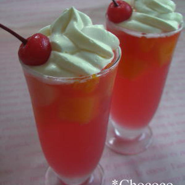 クリームソーダーゼリー