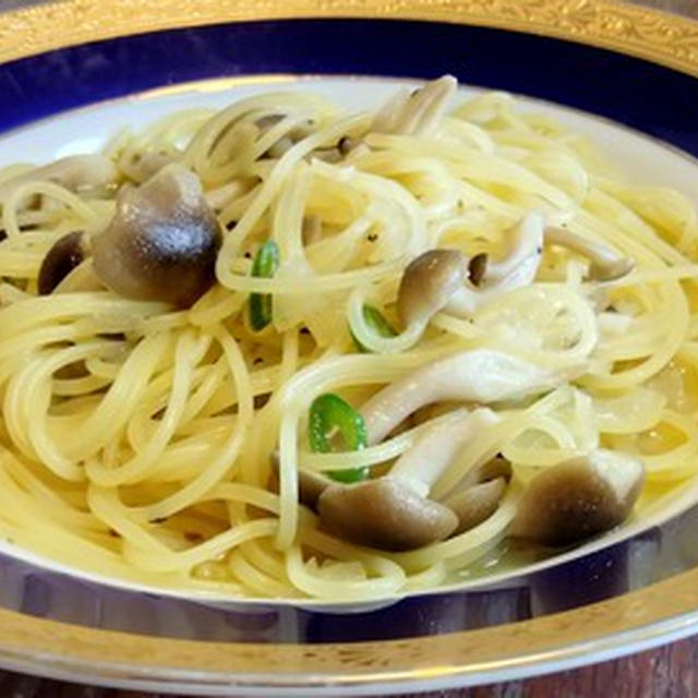 お気に入り、「青唐辛子としめじのパスタ」