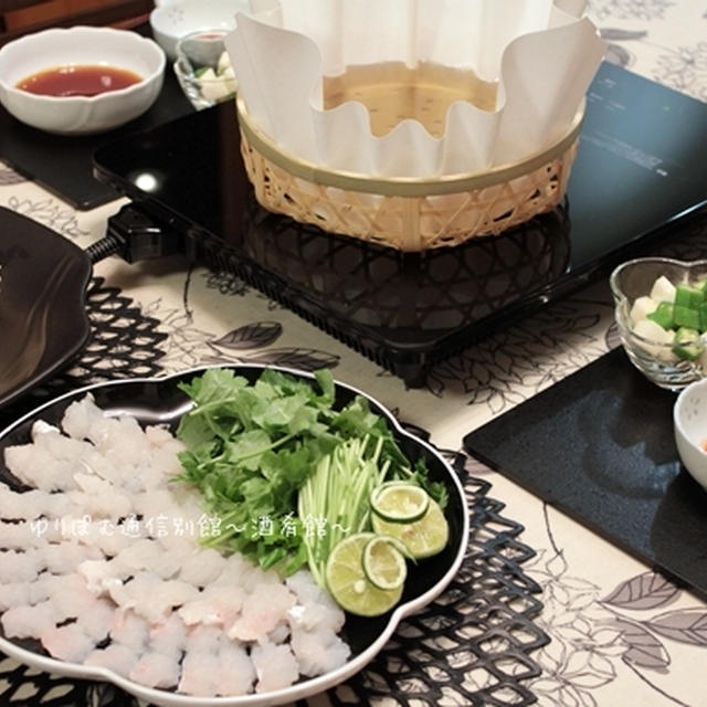 梅雨が明けたら…今年最初の鱧しゃぶ。