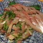 久しぶりに鯵の刺身！そして、なめことみつ葉と湯葉の小鉢