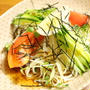 ピリ辛サラダひやむぎ　レシピ