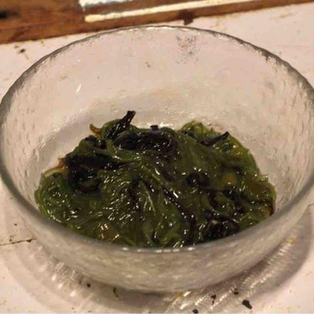 【recipe】めかぶ塩昆布／新政秋桜