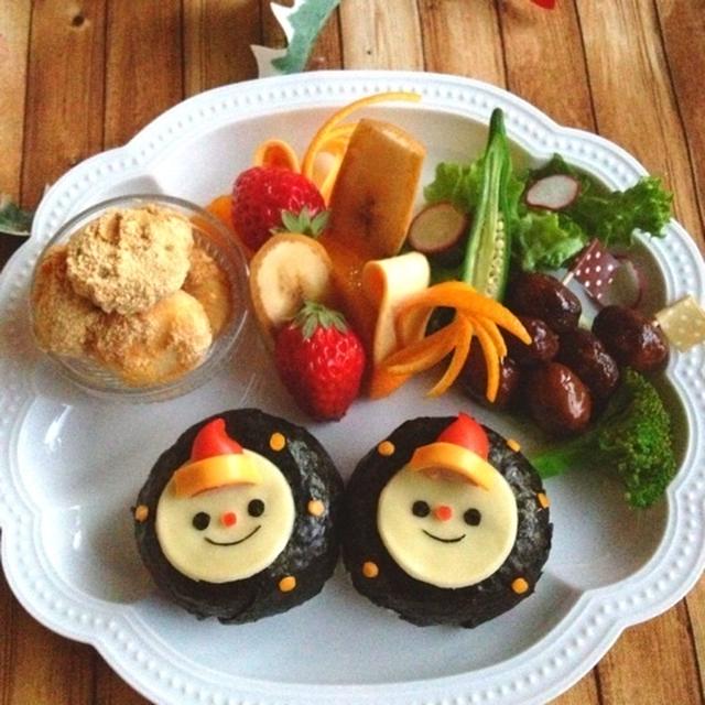 雪だるまおにぎり＊クリスマス