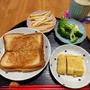 チーズトーストと卵焼き