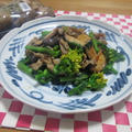 旬の食材で♪ 菜の花と椎茸・豚肉の辛子炒め by masaさん