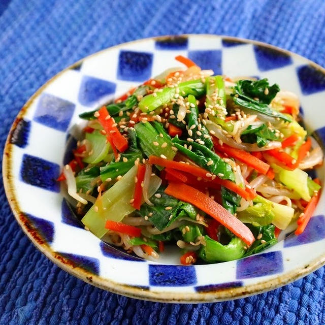 彩りあざやか～三色野菜の香味和え(レシピ)